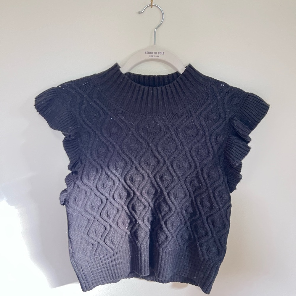 Celebrity Pink Black Knit Sweater